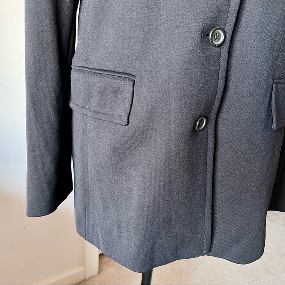 J. CREW Black Longline Button Down Blazer Coat—SZ. 10 - Picture 3 of 12